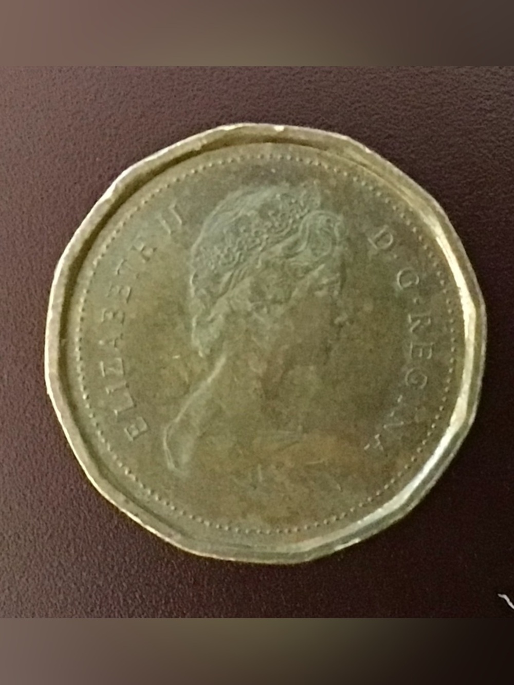 1982 Gold-Tone Coin Decorative Accent - Gold